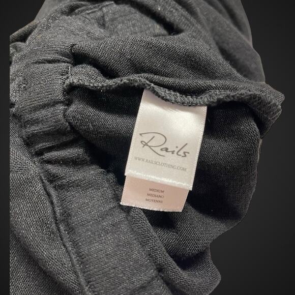 Rails Becky Jumpsuit Black Sleeveless Medium Casual Comfy Tie Waist - Picture 9 of 10